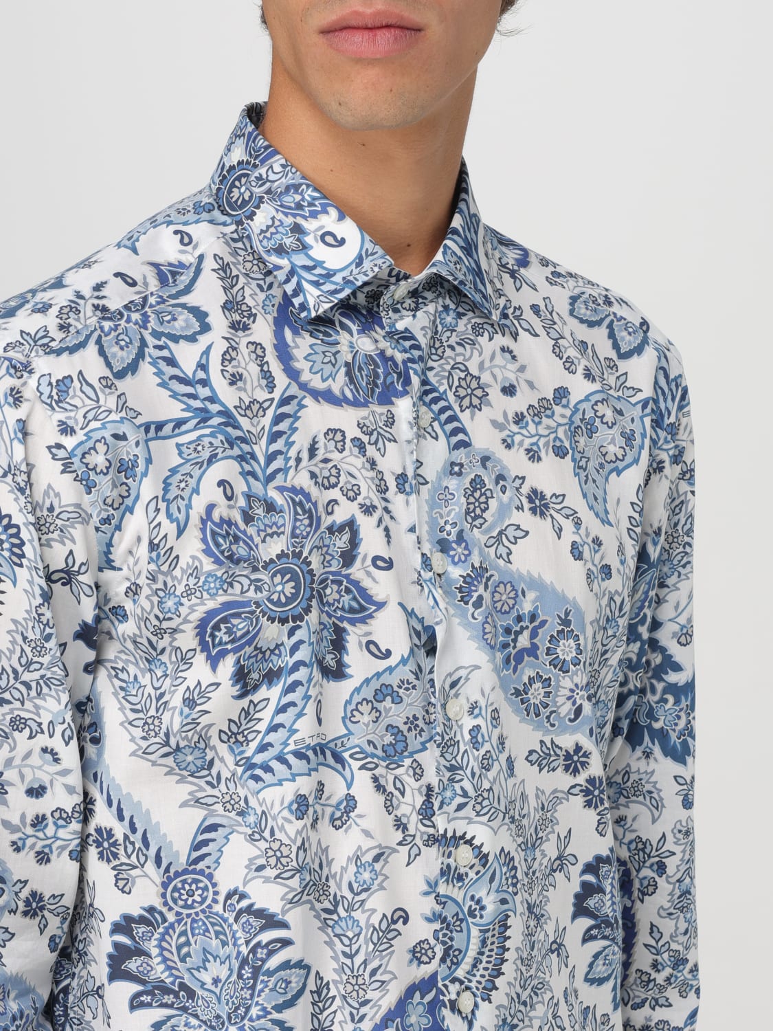 ETRO SHIRT: Shirt men Etro, Gnawed Blue - Img 5