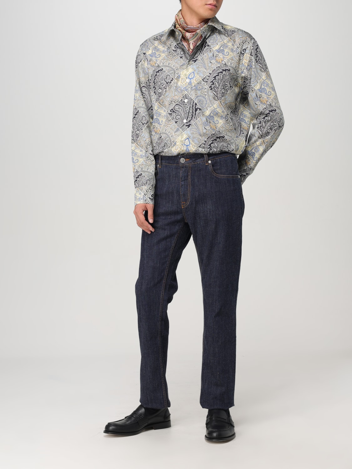 ETRO SHIRT: Shirt men Etro, Green - Img 2