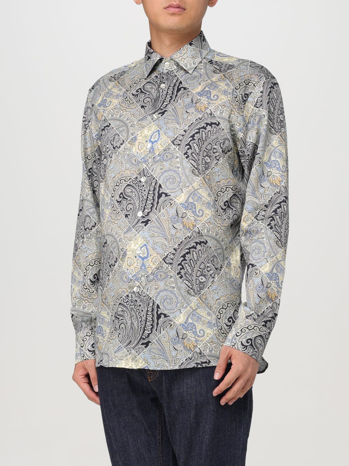 ETRO SHIRT: Shirt men Etro, Green - Img 4