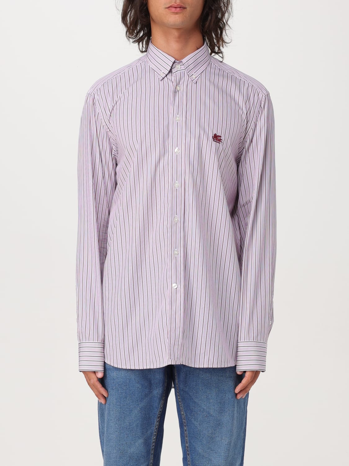 ETRO SHIRT: Shirt men Etro, Lilac - Img 1