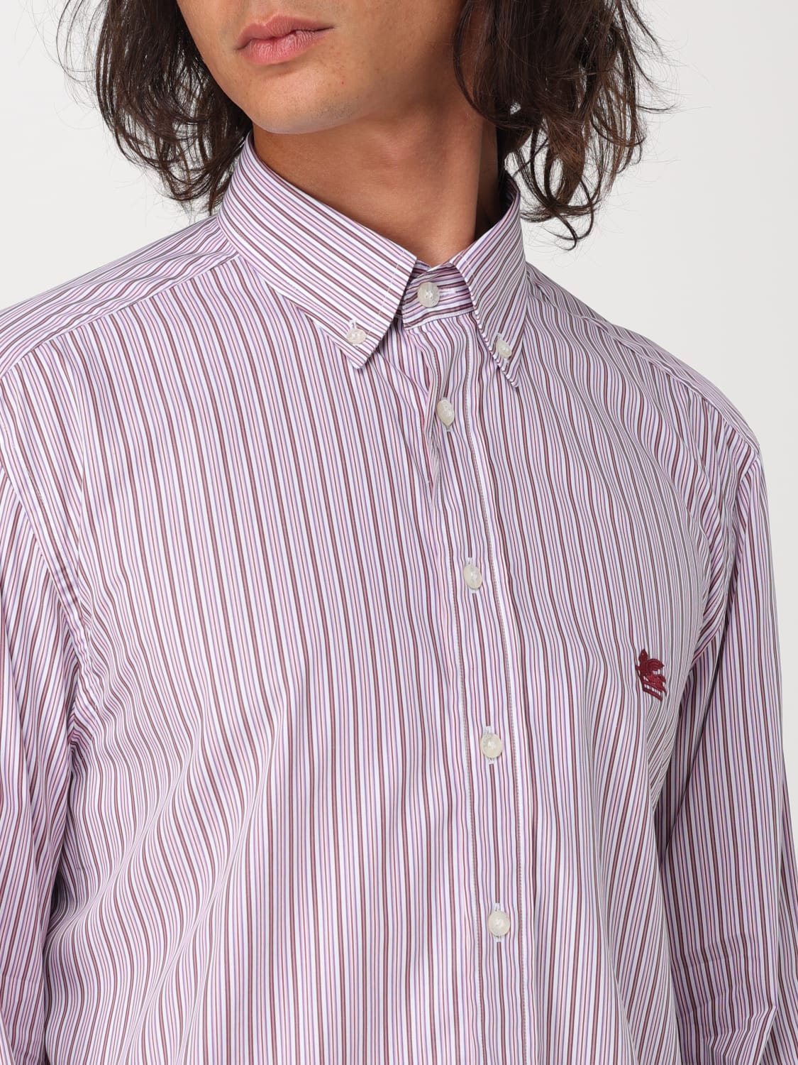 ETRO SHIRT: Shirt men Etro, Lilac - Img 5