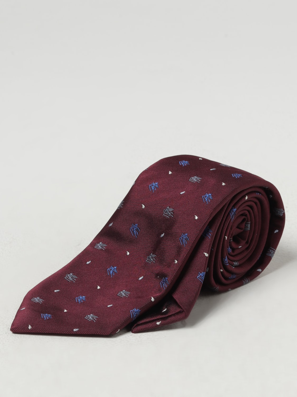 ETRO TIE: Tie men Etro, Burgundy - Img 1