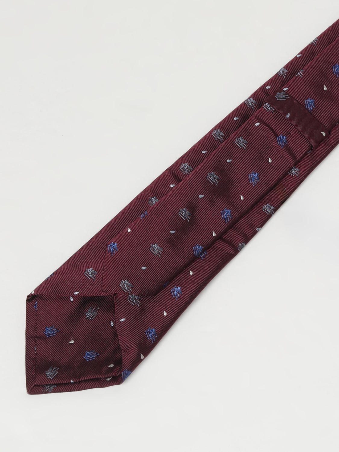 ETRO TIE: Tie men Etro, Burgundy - Img 2