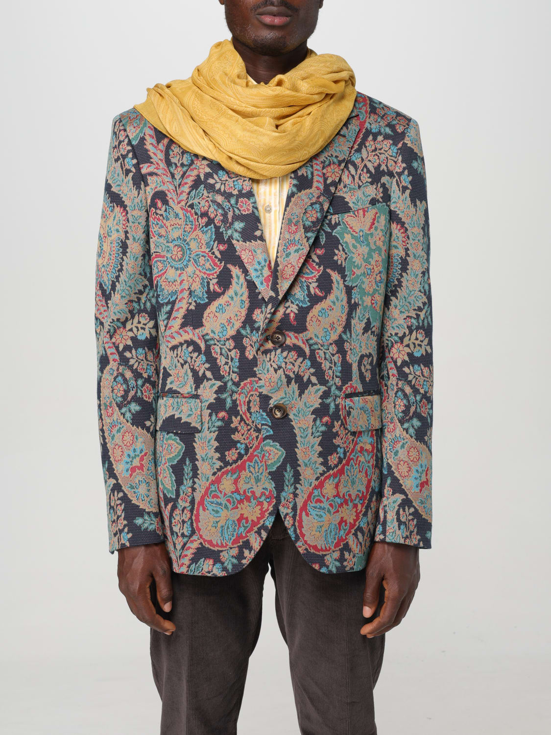 ETRO SCARF: Scarf men Etro, Yellow - Img 2