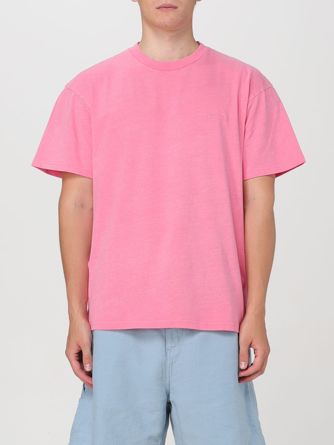 CARHARTT WIP T-SHIRT: T-shirt men Carhartt Wip, Pink - Img 1