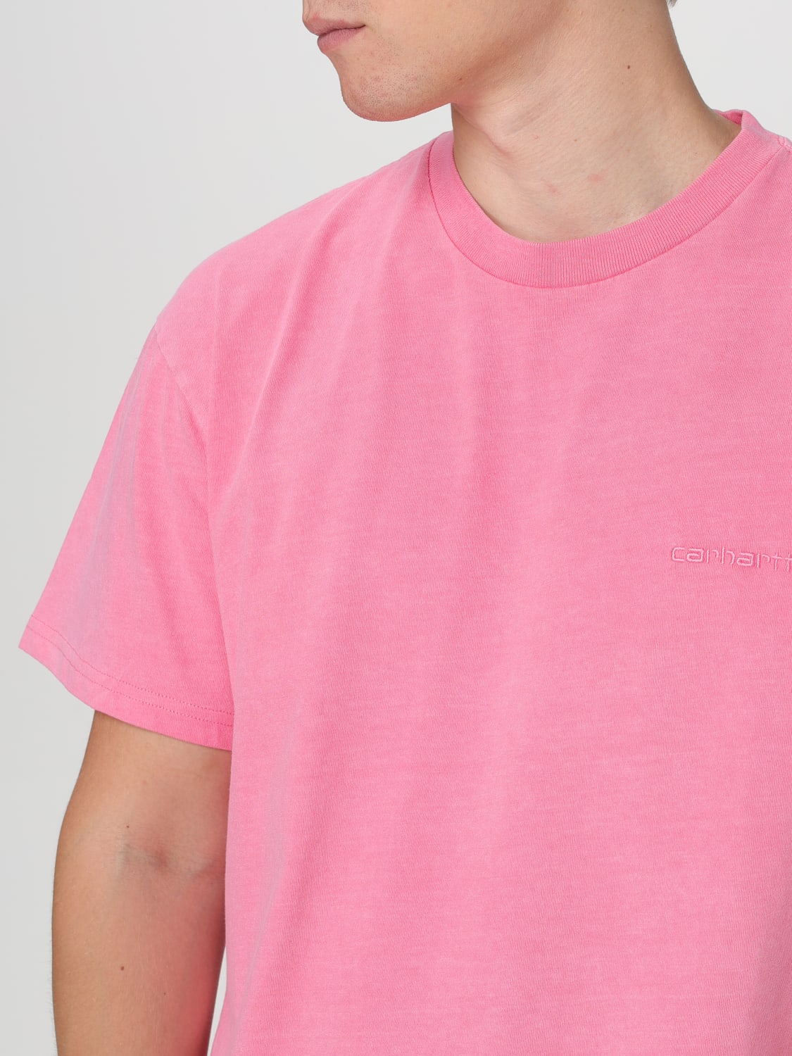 CARHARTT WIP T-SHIRT: T-shirt men Carhartt Wip, Pink - Img 4