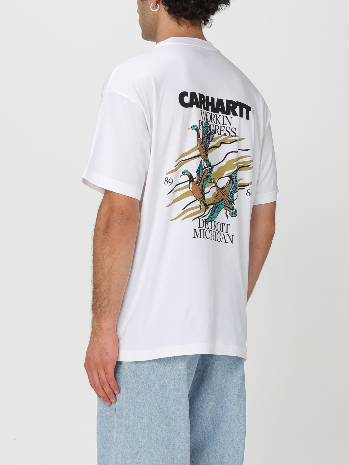 CARHARTT WIP T-SHIRT: T-shirt con mini logo Carhartt Wip, Bianco - Img 3