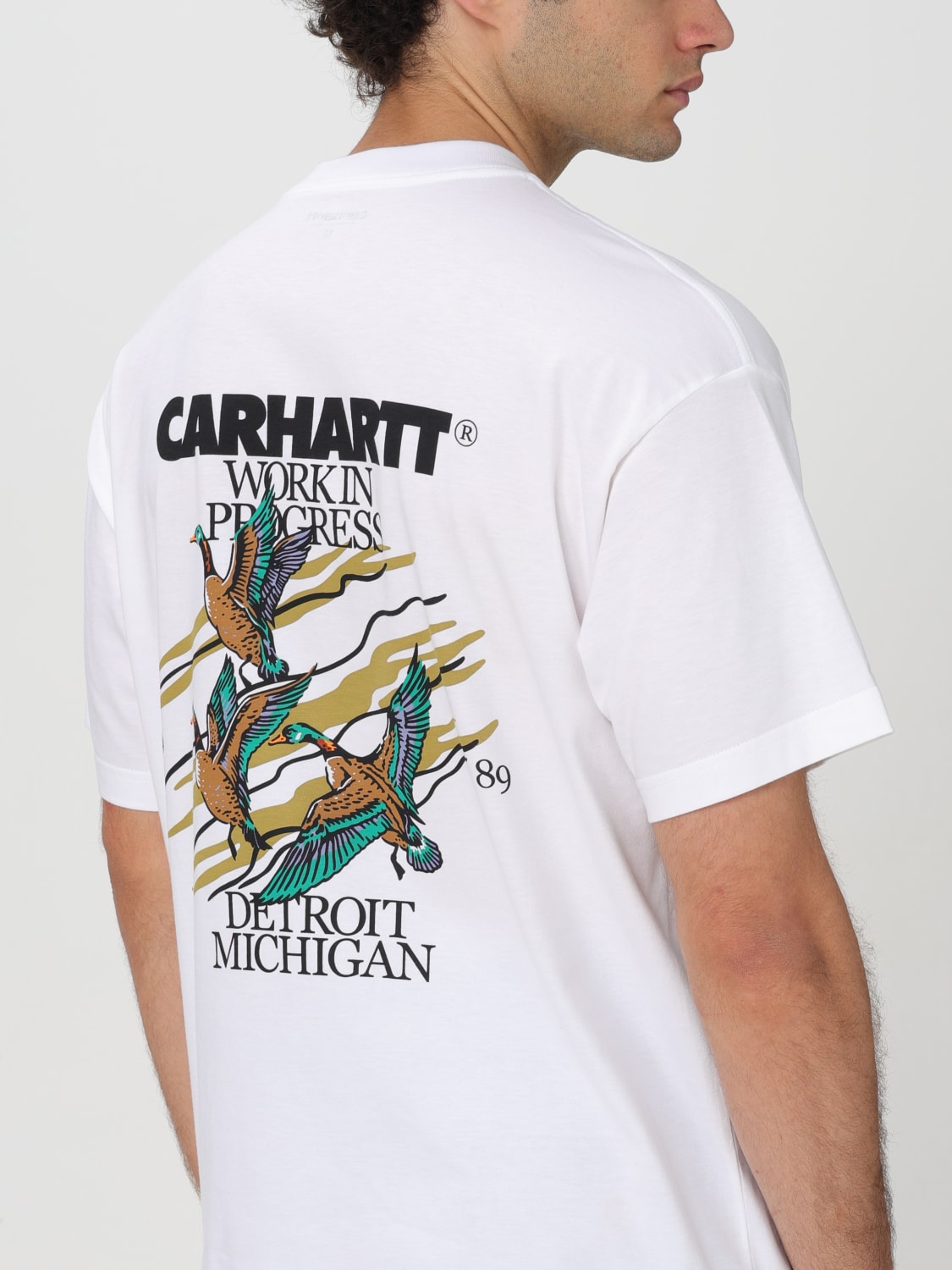 CARHARTT WIP T-SHIRT: T-shirt con mini logo Carhartt Wip, Bianco - Img 4