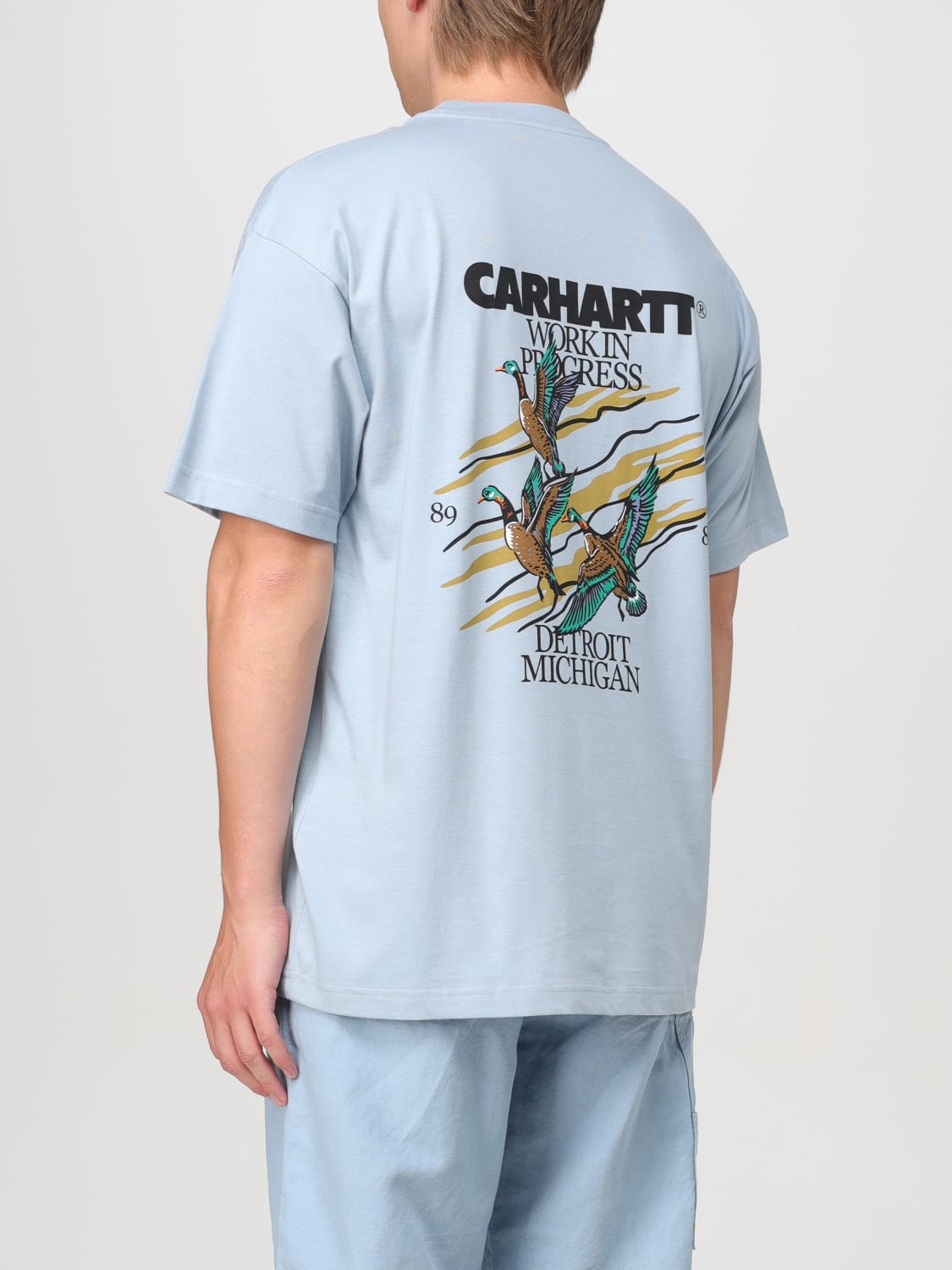 CARHARTT WIP T-SHIRT: T-shirt men Carhartt Wip, Gnawed Blue - Img 3