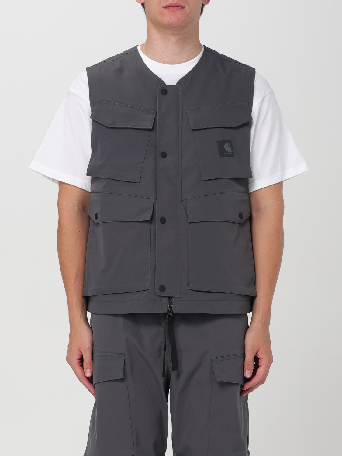 CARHARTT WIP SUIT VEST: Jacket men Carhartt Wip, Charcoal - Img 1