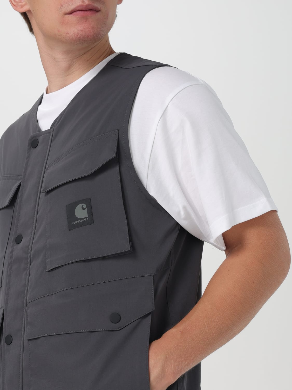 CARHARTT WIP SUIT VEST: Jacket men Carhartt Wip, Charcoal - Img 5