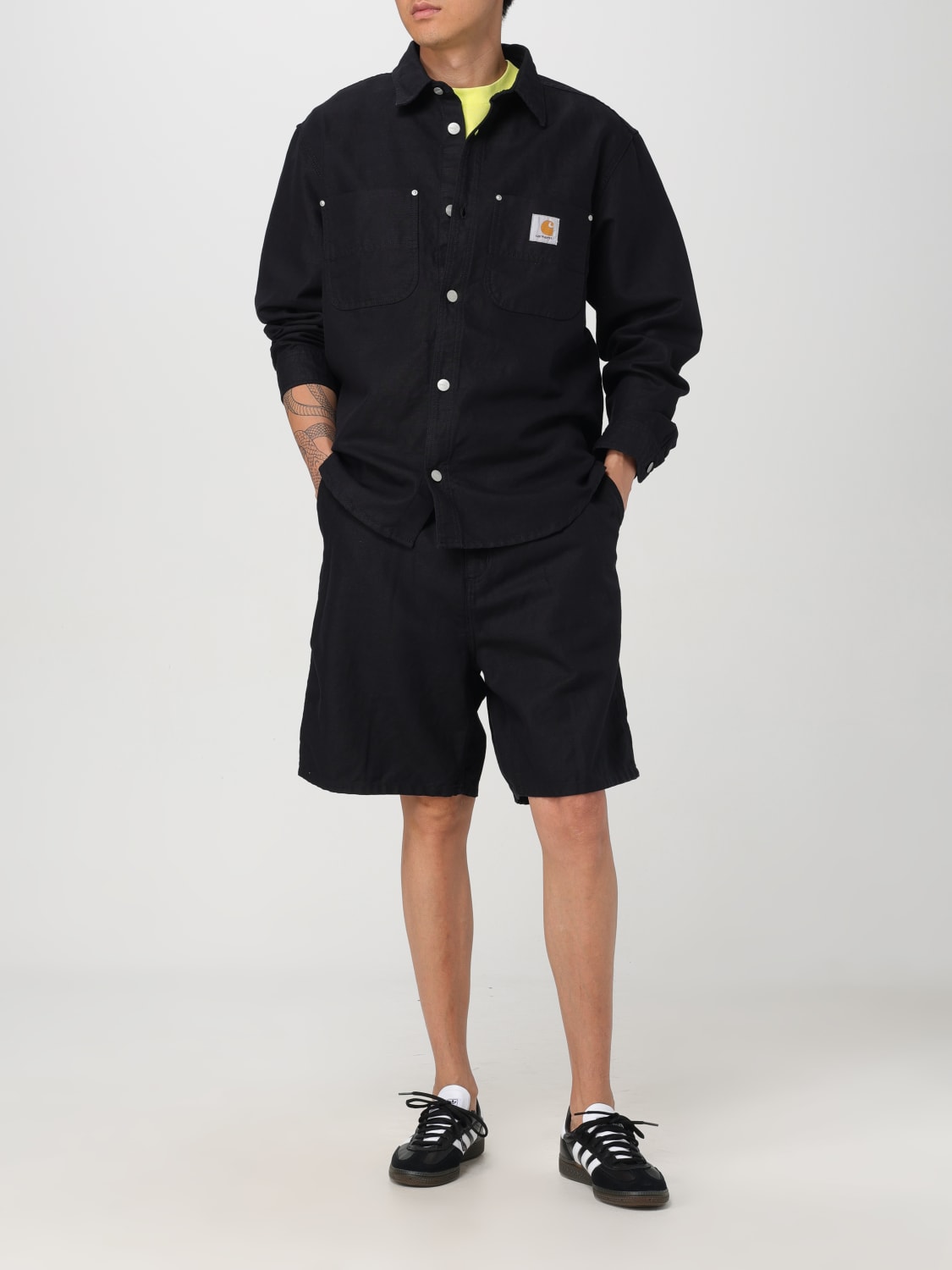 CARHARTT WIP PANTALONCINO: Pantaloncino di cotone Carhartt Wip, Nero - Img 2