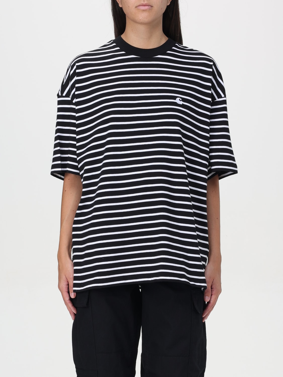 CARHARTT WIP T-SHIRT: T-shirt woman Carhartt Wip, Black - Img 1