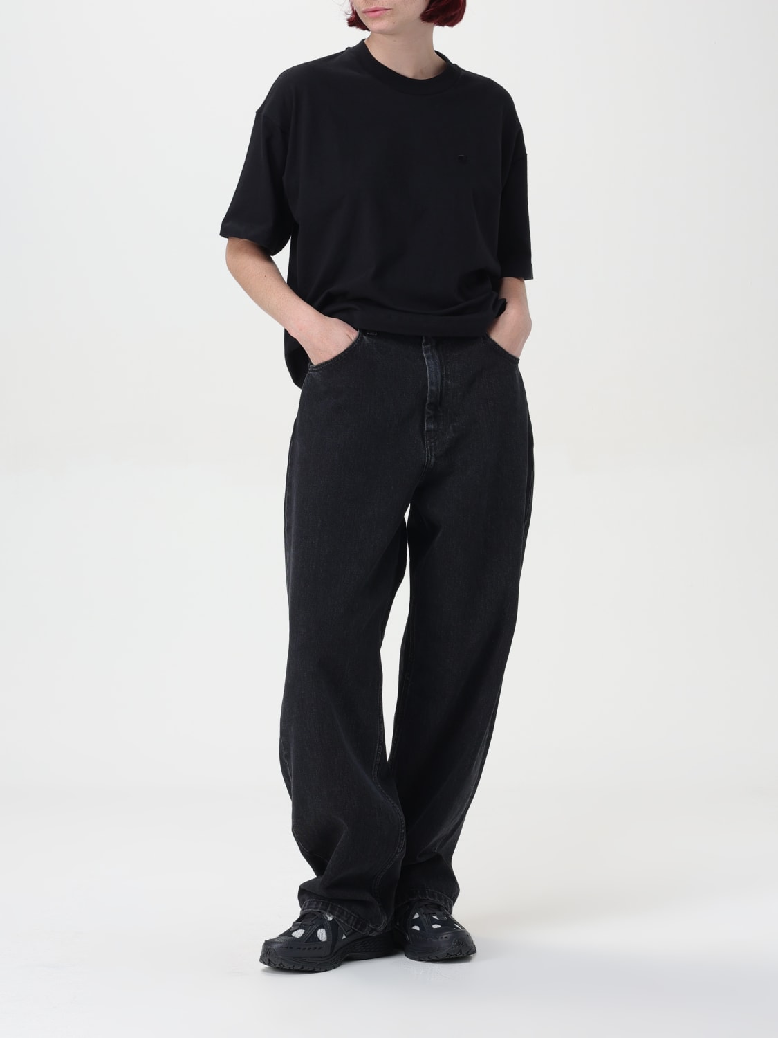 CARHARTT WIP T-SHIRT: T-shirt woman Carhartt Wip, Black - Img 2