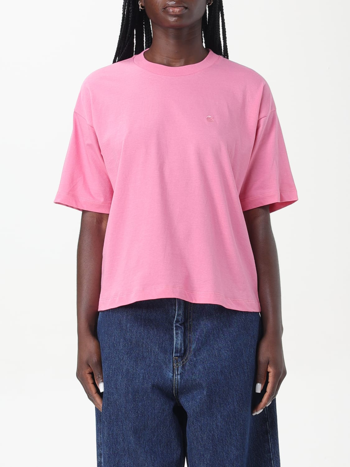 CARHARTT WIP T-SHIRT: T-shirt woman Carhartt Wip, Pink - Img 1