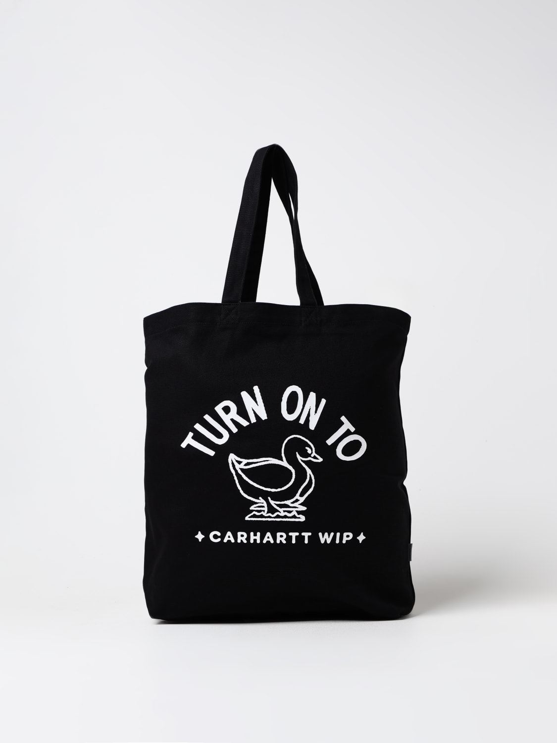 CARHARTT WIP BORSA A SPALLA: Borsa tote in cotone Carhartt Wip, Nero - Img 1