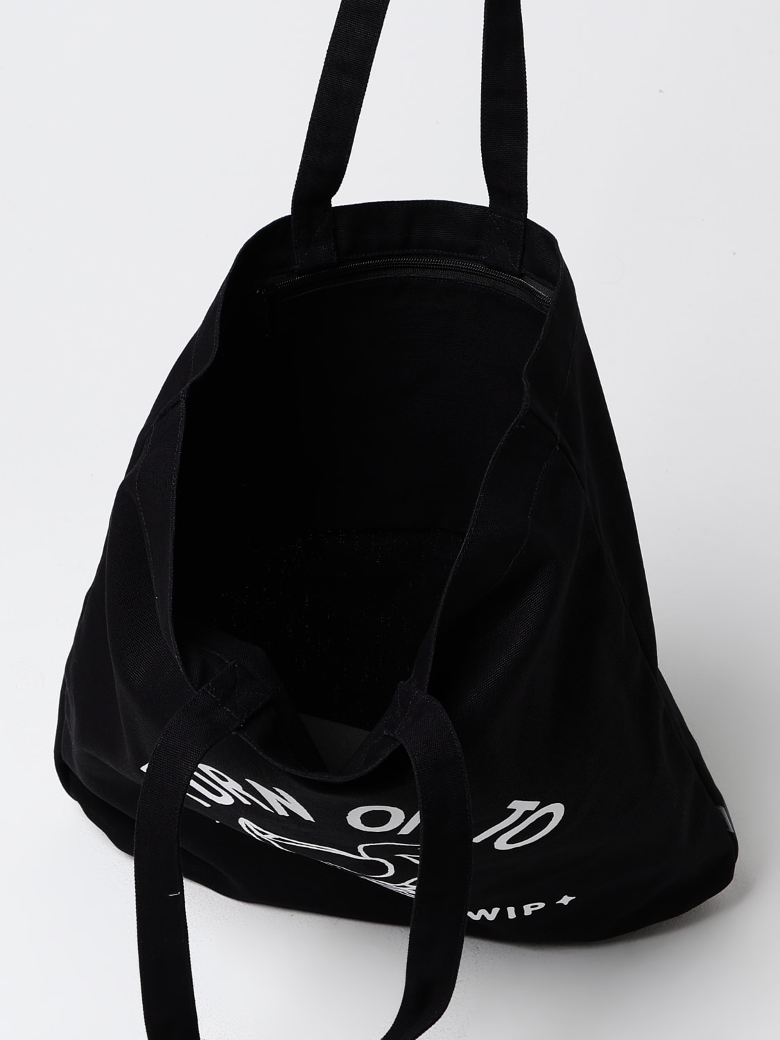 CARHARTT WIP BORSA A SPALLA: Borsa tote in cotone Carhartt Wip, Nero - Img 3