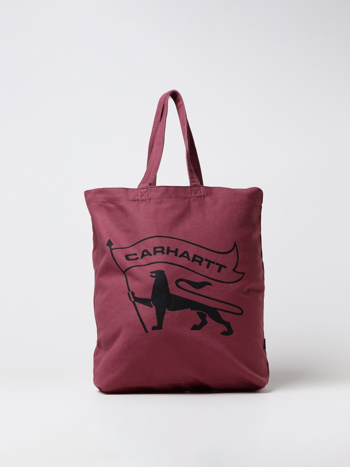 CARHARTT WIP BORSA A SPALLA: Borsa tote in cotone Carhartt Wip, Rosa - Img 1