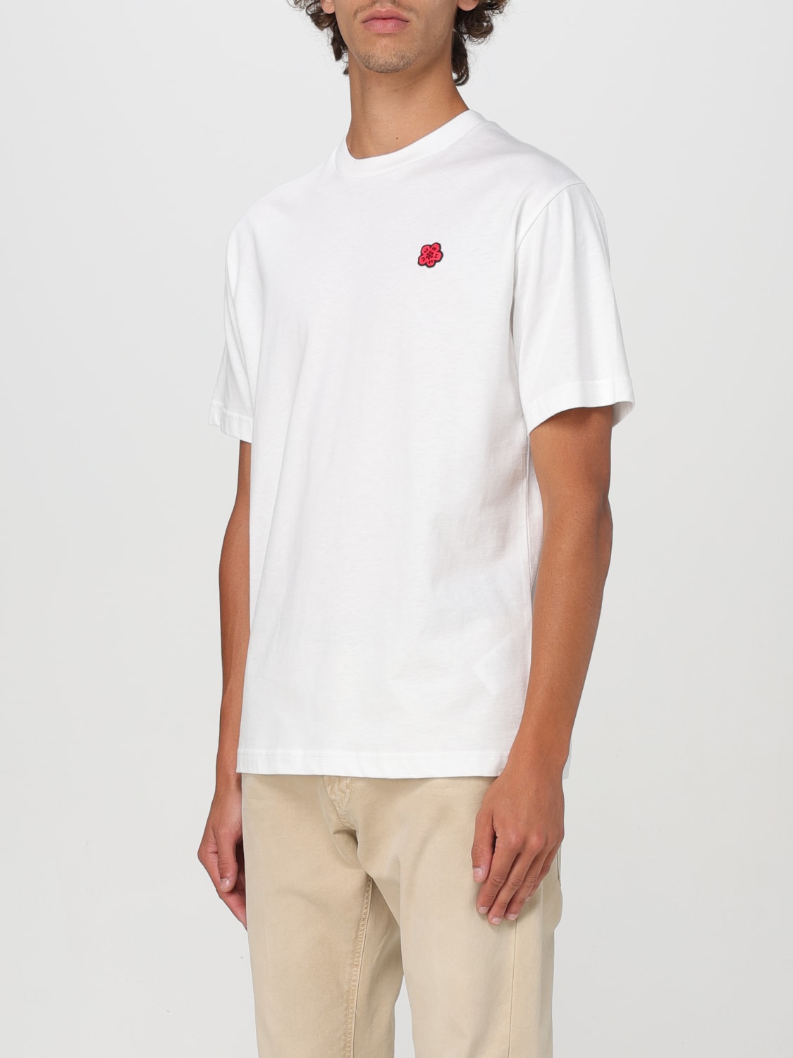 KENZO T-SHIRT: T-shirt Fiore Kenzo, Bianco - Img 3