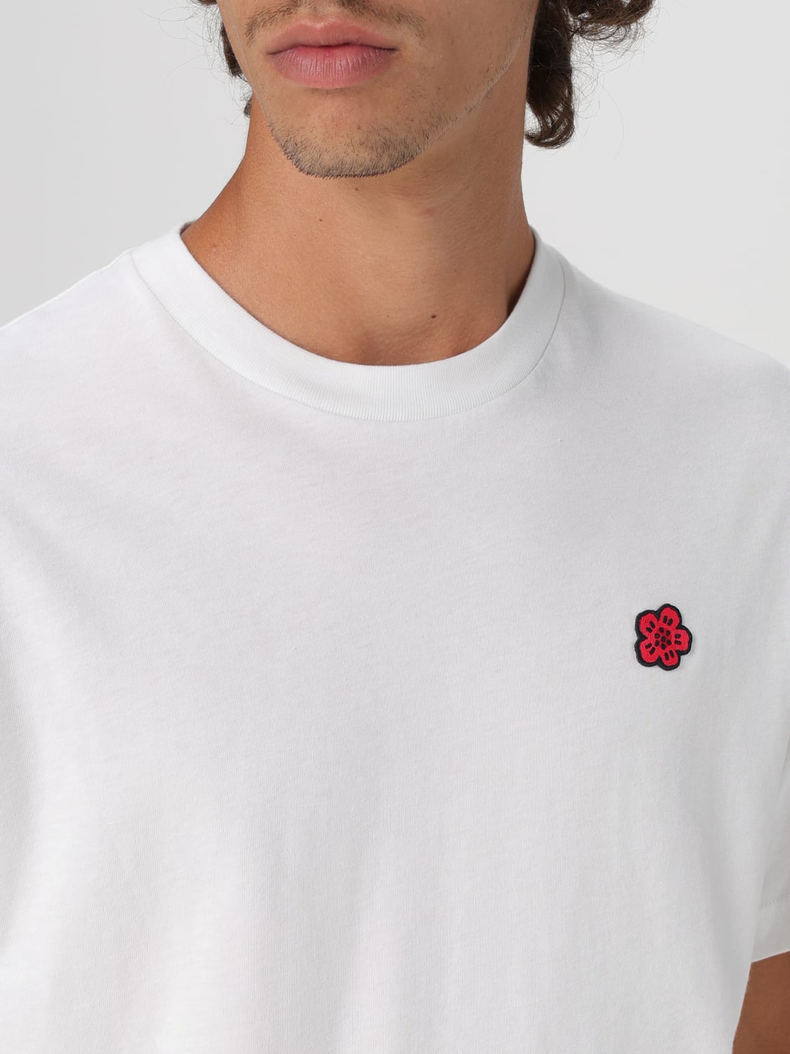 KENZO T-SHIRT: T-shirt Fiore Kenzo, Bianco - Img 4