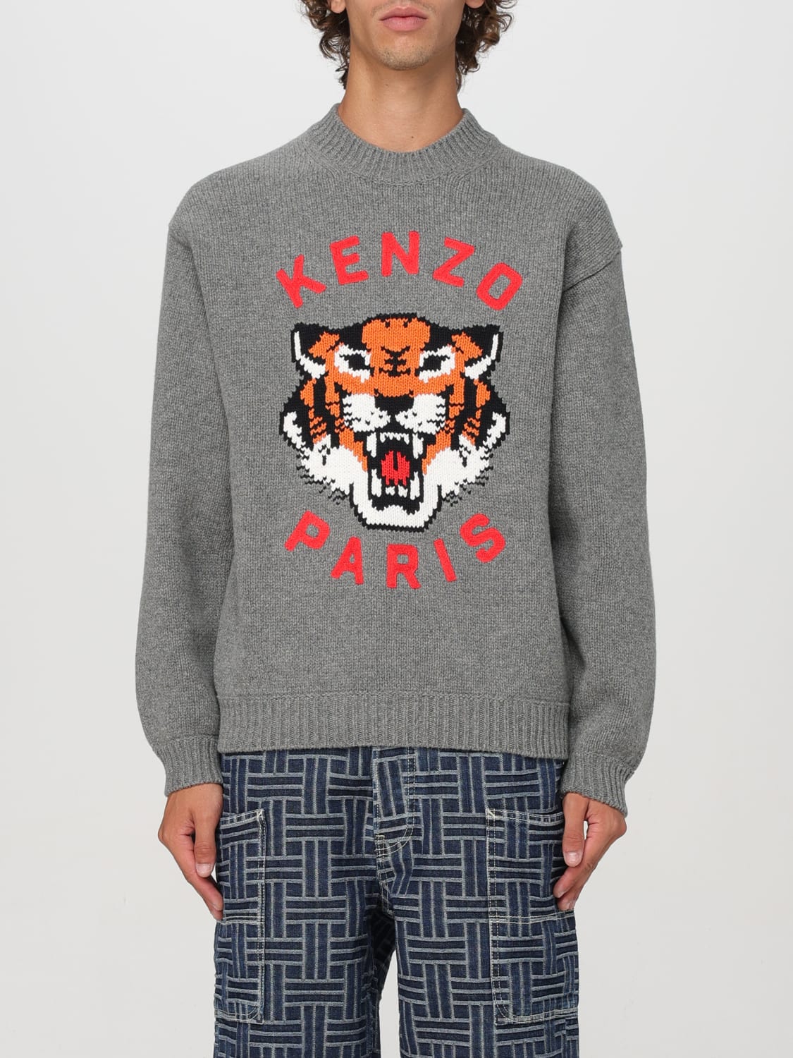 KENZO SWEATER: Sweater men Kenzo, Grey - Img 1