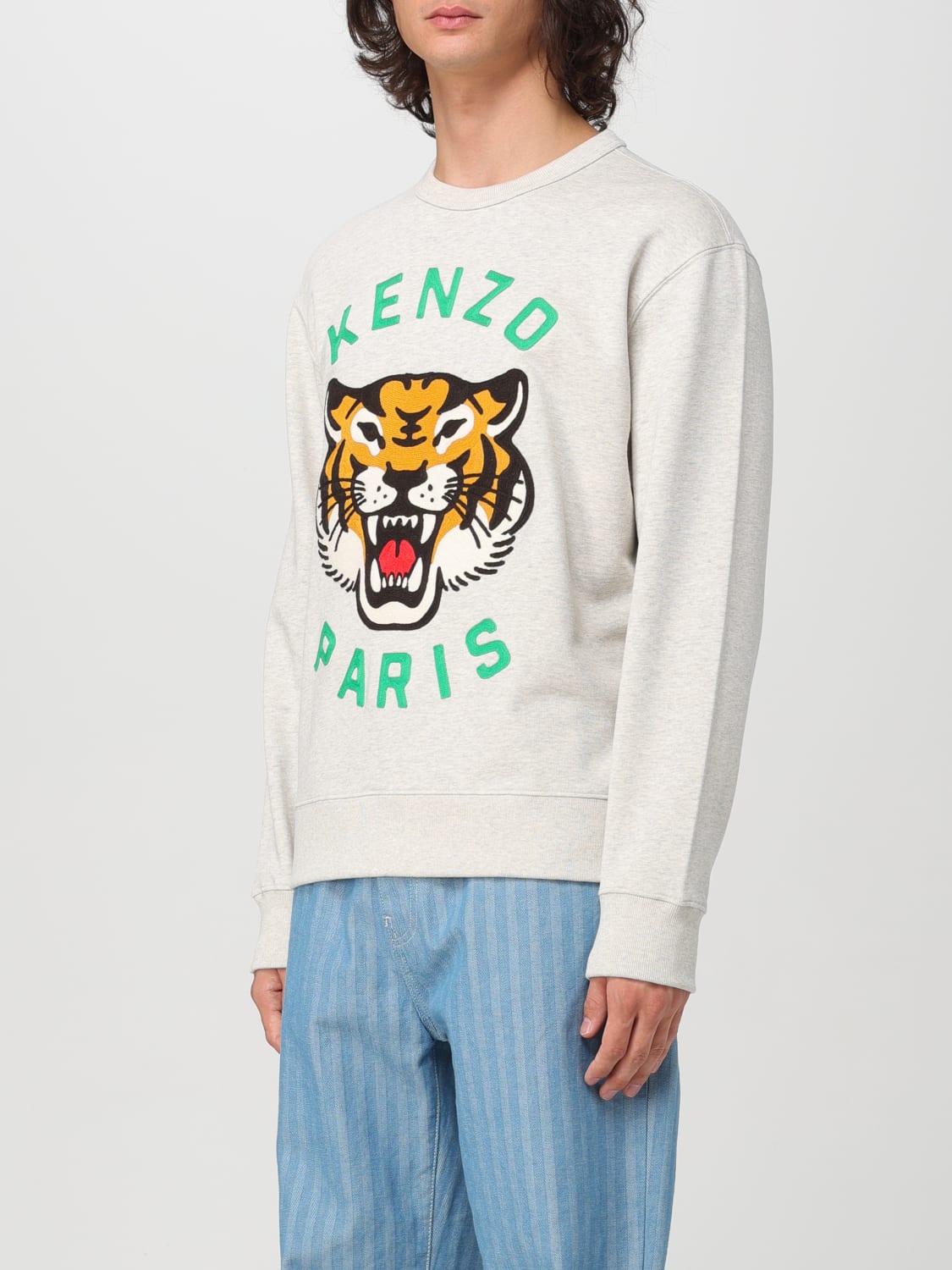 Felpa kenzo grigio online