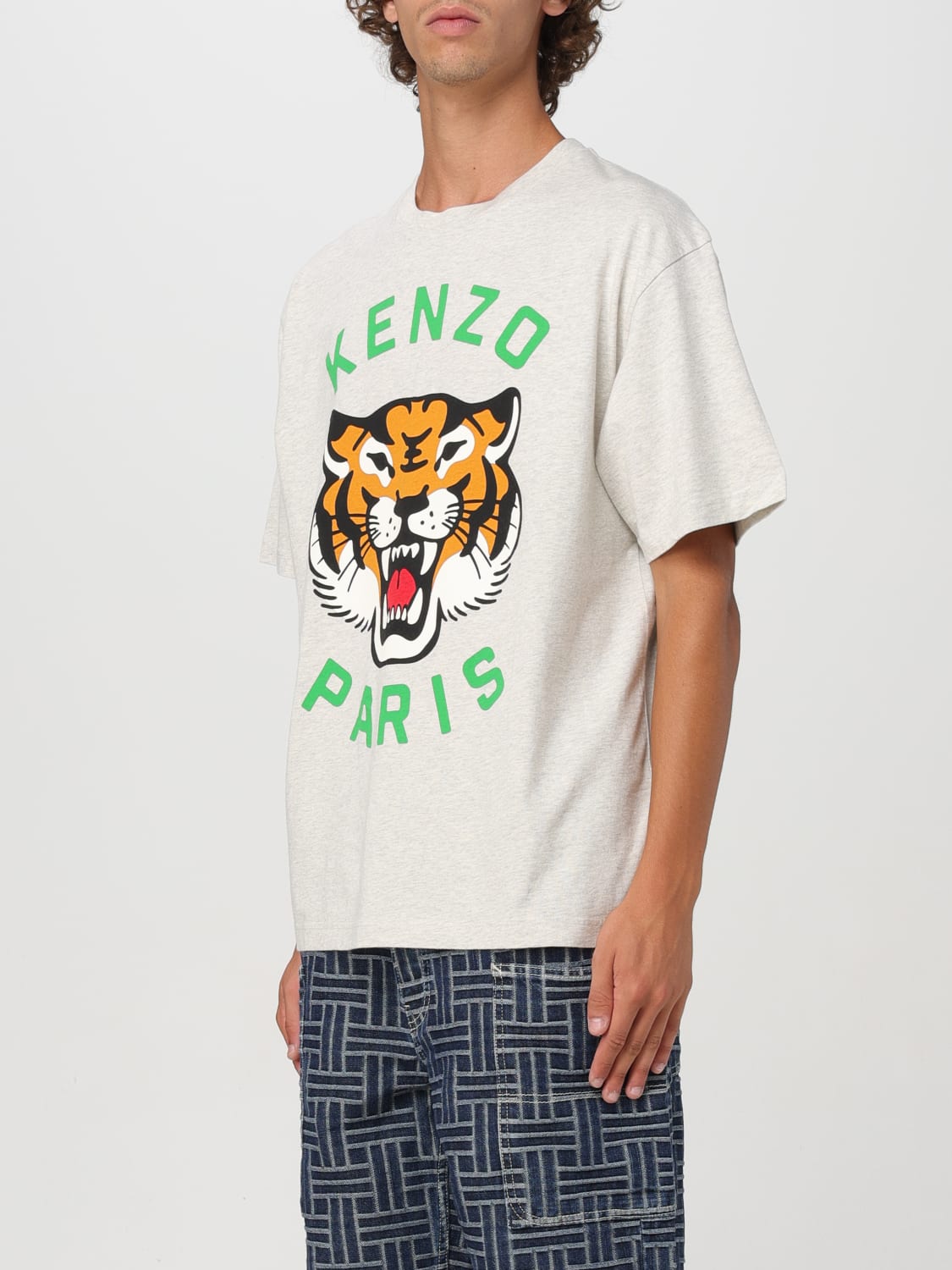 KENZO T恤: T恤 男士 Kenzo, 灰色 - Img 4