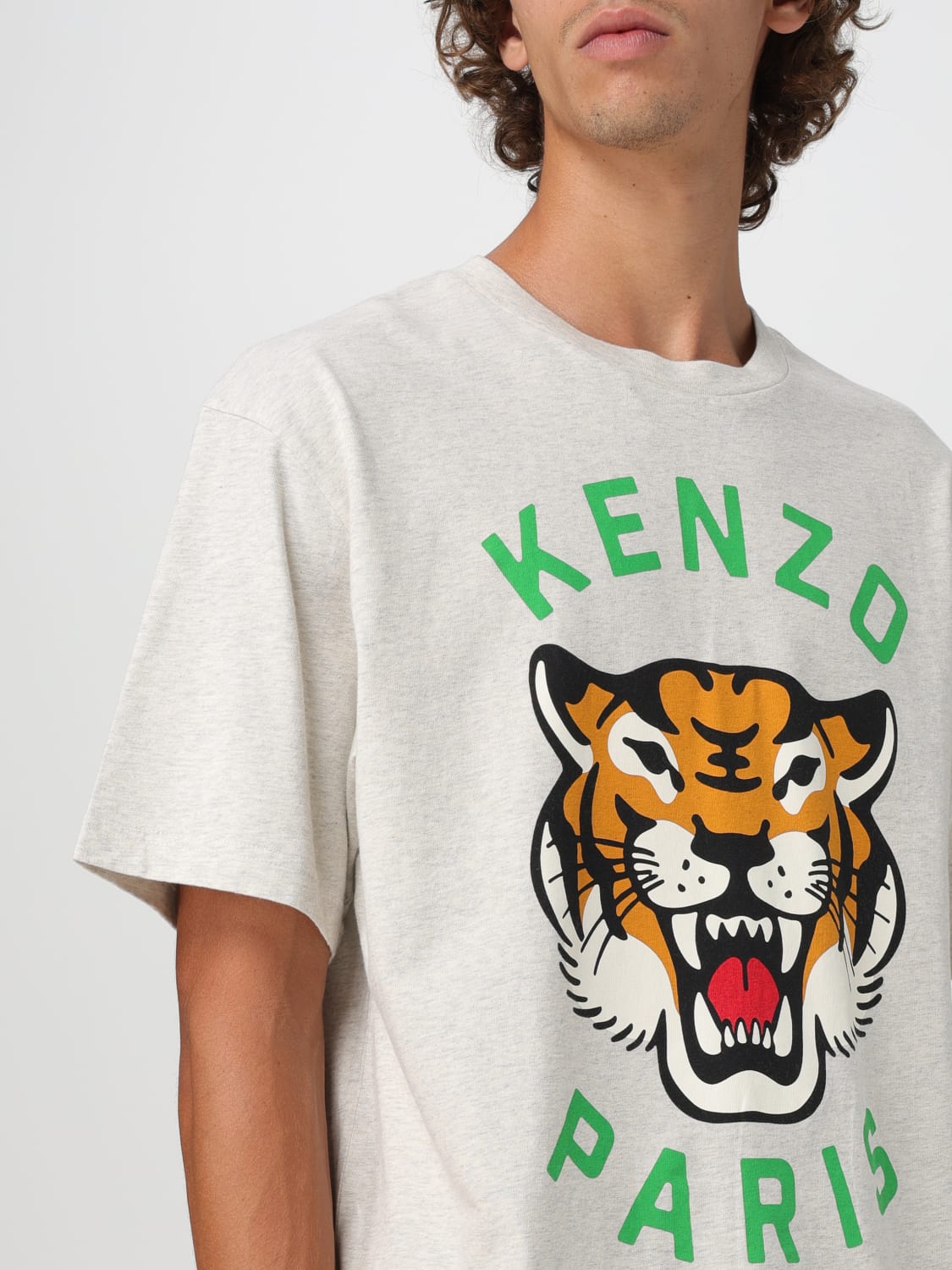 KENZO T恤: T恤 男士 Kenzo, 灰色 - Img 5