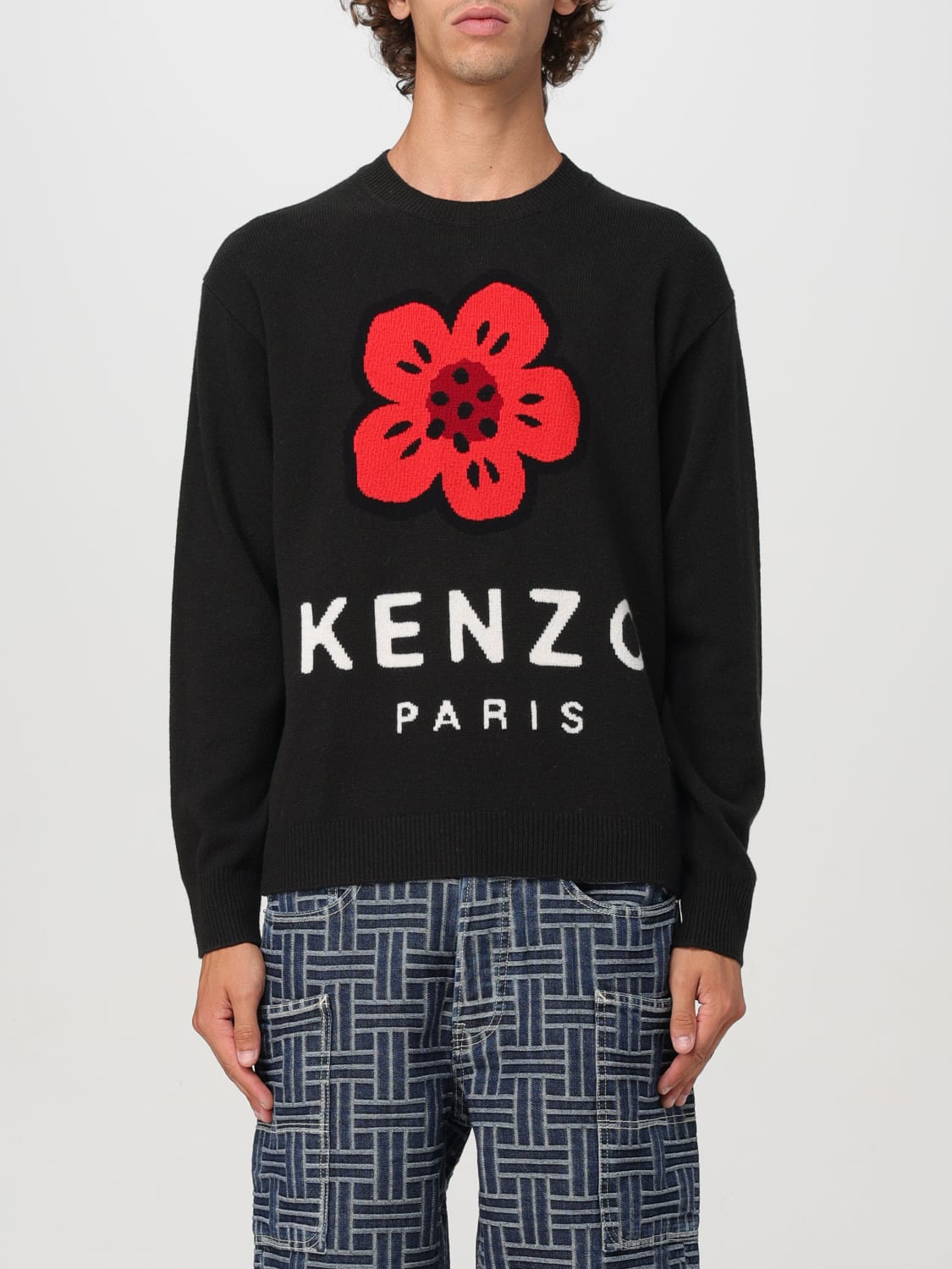 KENZO 스웨터: 스웨터 남성 Kenzo, 블랙 - Img 1