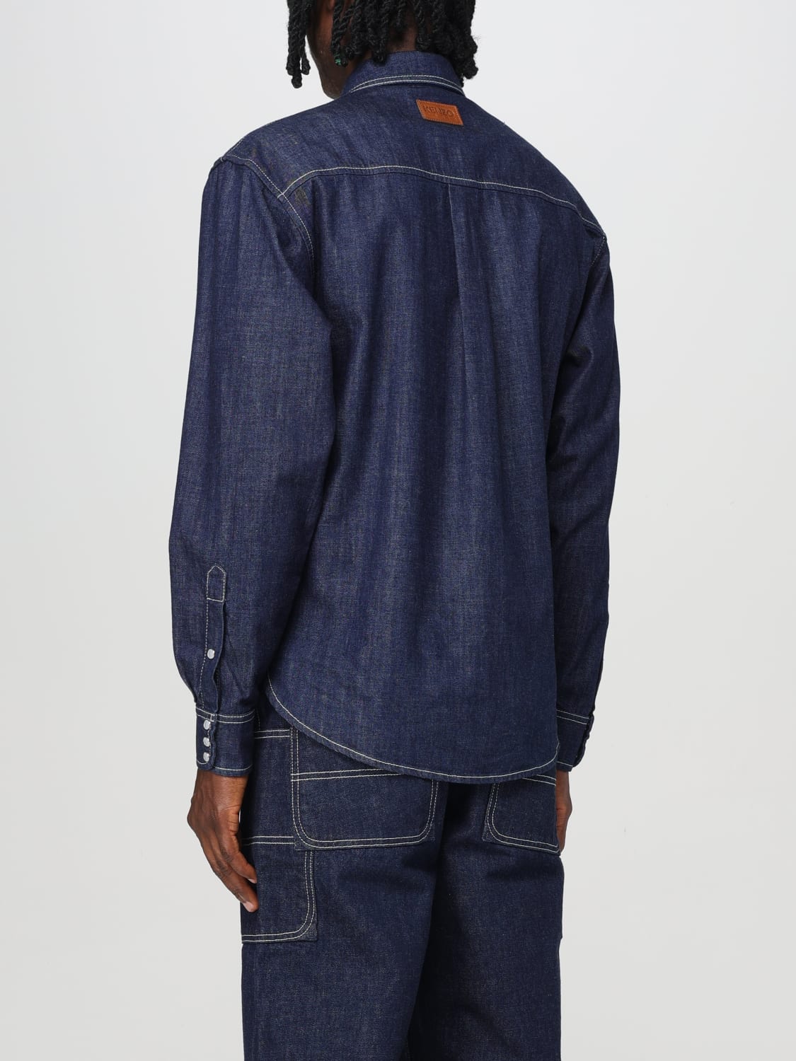 KENZO SHIRT: Shirt men Kenzo, Denim - Img 3