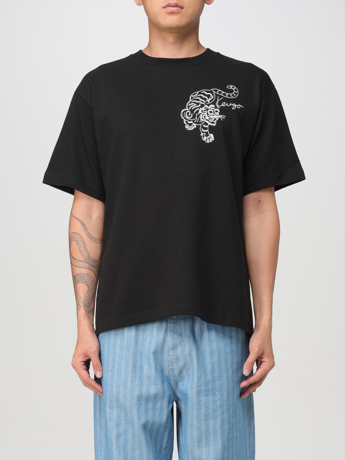 KENZO T shirt con maxi logo Nero T Shirt Kenzo FE65TS2964SI online su GIGLIO.COM