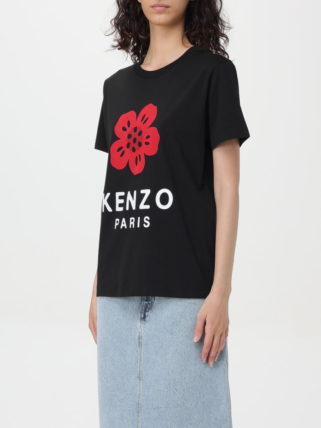 KENZO T shirt Fiore Nero T Shirt Kenzo FE62TS1404SO online su GIGLIO.COM