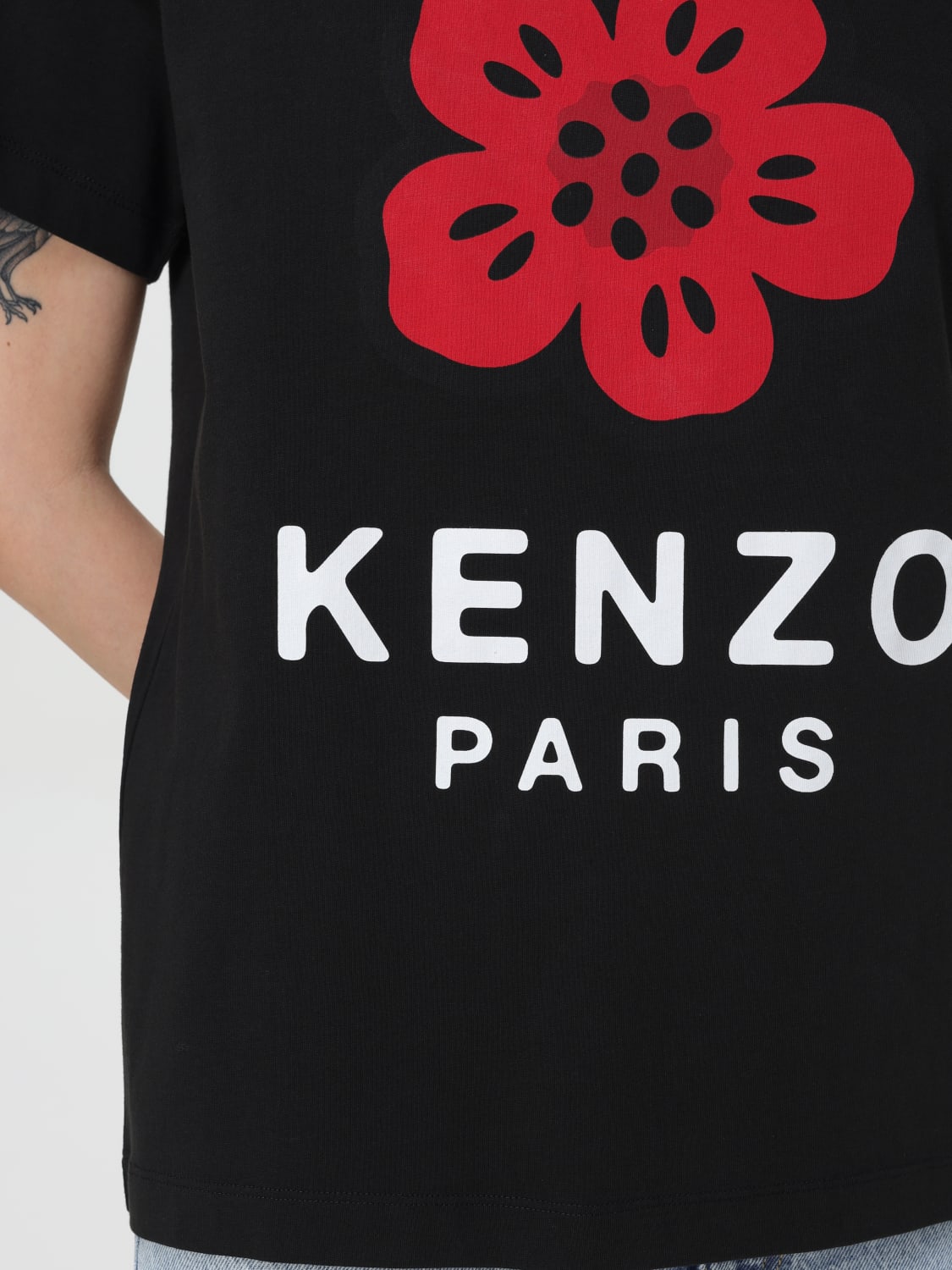 KENZO 티셔츠: 티셔츠 여성 Kenzo, 블랙 - Img 4