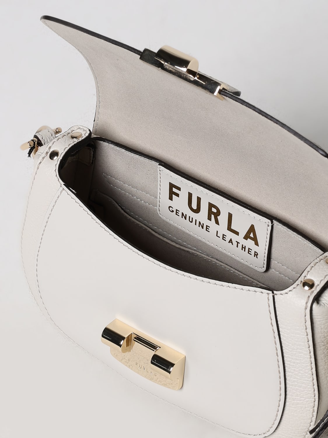 FURLA MINI BAG: Shoulder bag woman Furla, Yellow Cream - Img 3