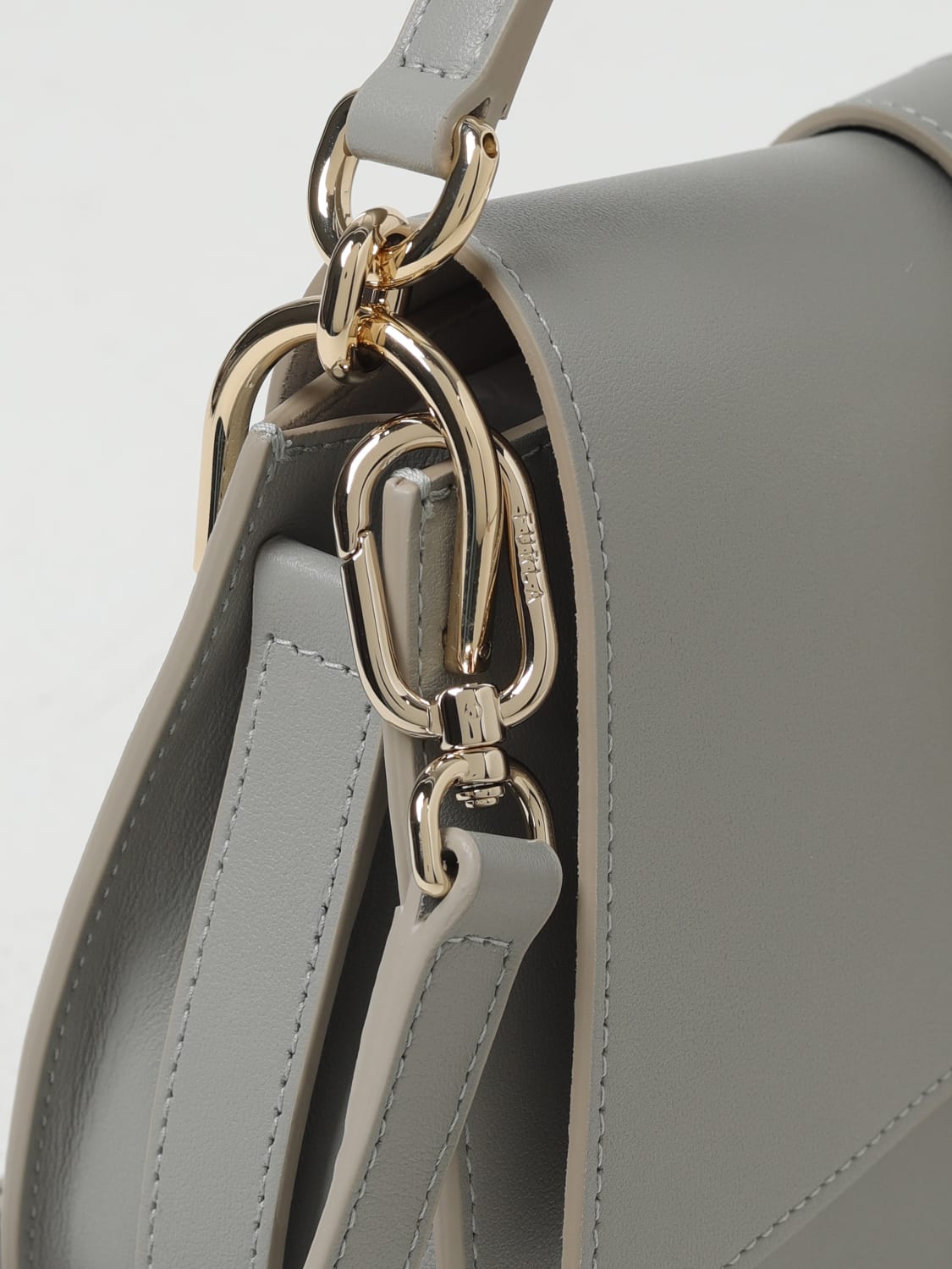 FURLA SAC PORTÉ ÉPAULE: Sac porté épaule femme Furla, Gris - Img 3