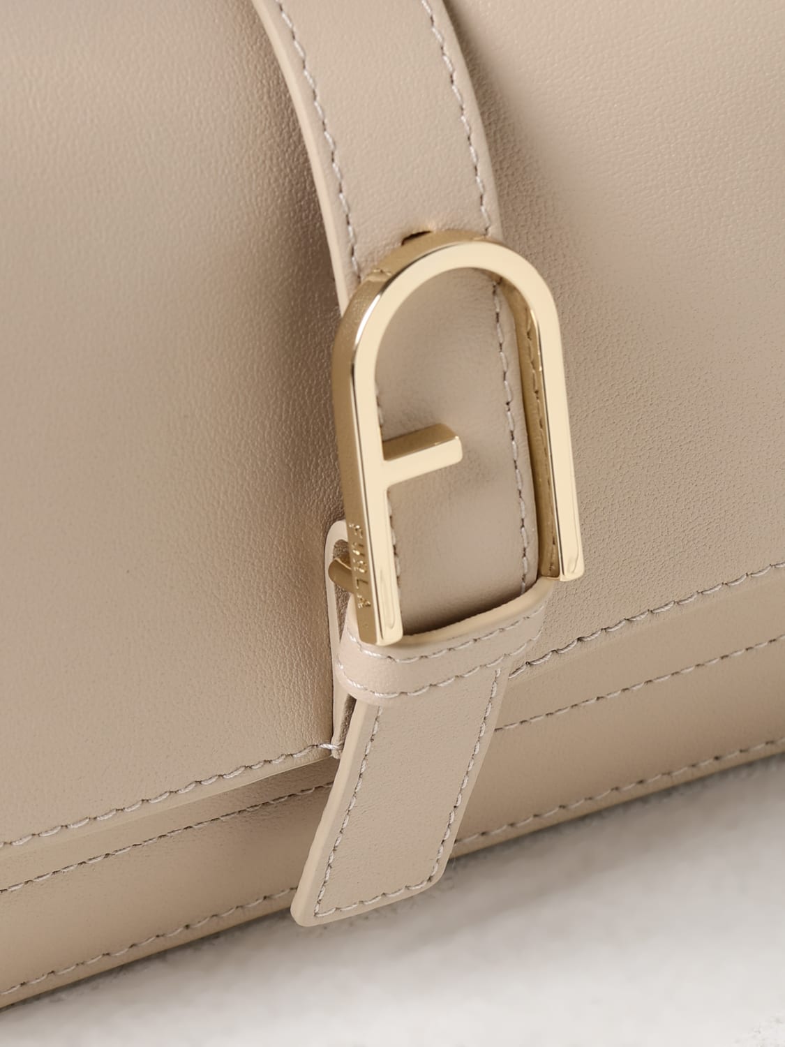 FURLA MINI BAG: Shoulder bag woman Furla, Natural - Img 3