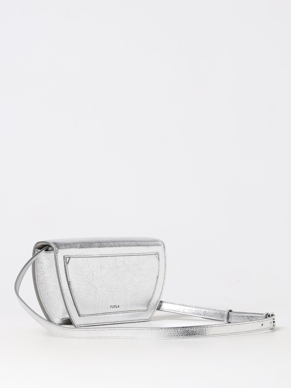 FURLA MINI BAG: Shoulder bag woman Furla, Silver - Img 2