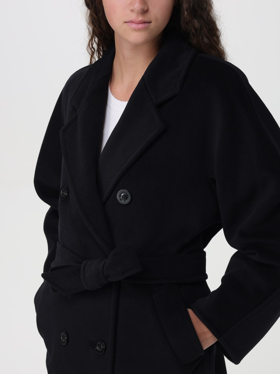 MAX MARA MANTEL: Mantel damen Max Mara, Schwarz - Img 5