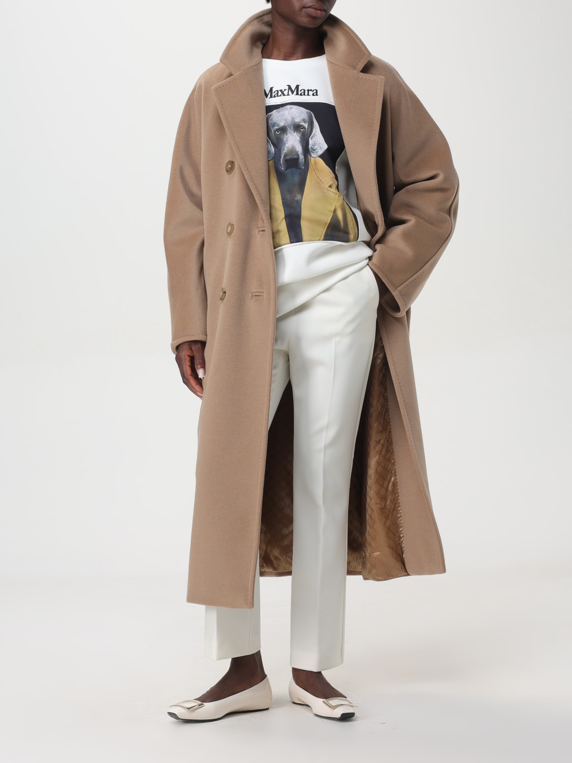 MAX MARA COAT: Coat woman Max Mara, Camel - Img 2