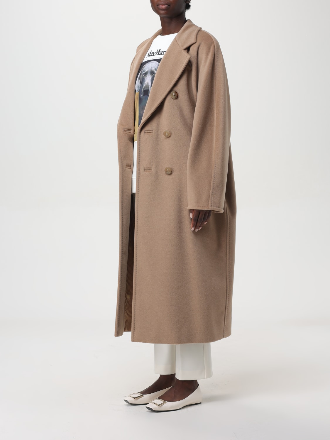 MAX MARA COAT: Coat woman Max Mara, Camel - Img 4