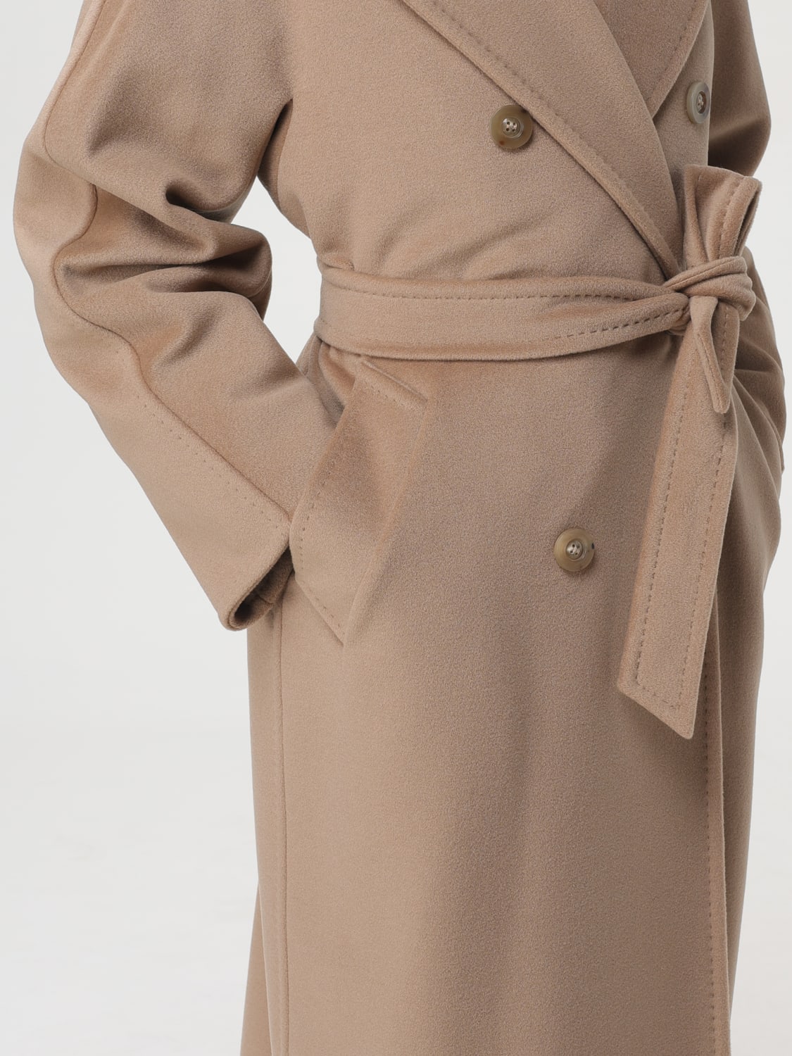 MAX MARA COAT: Coat woman Max Mara, Camel - Img 5