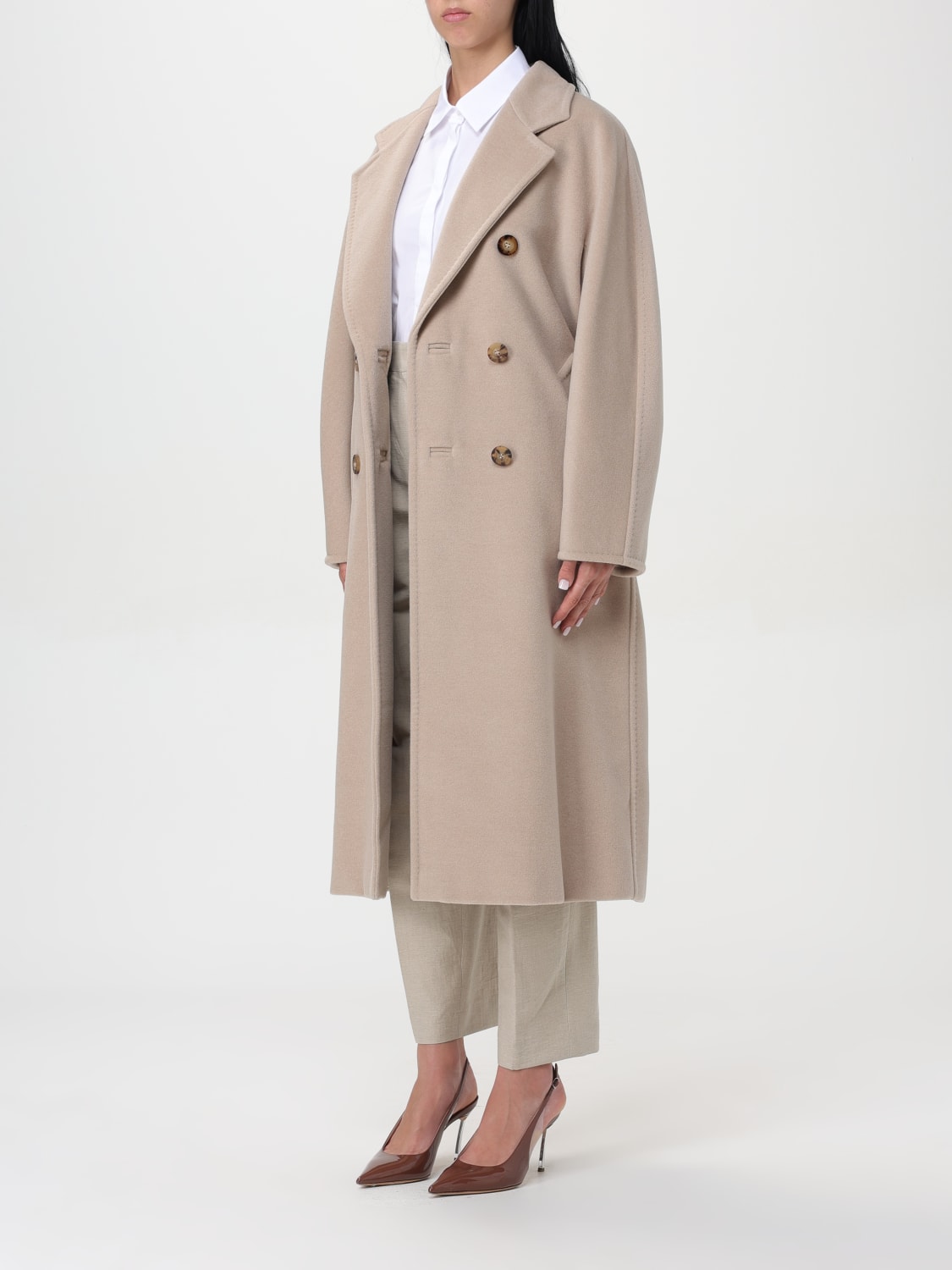 MAX MARA COAT: Coat woman Max Mara, Natural - Img 3