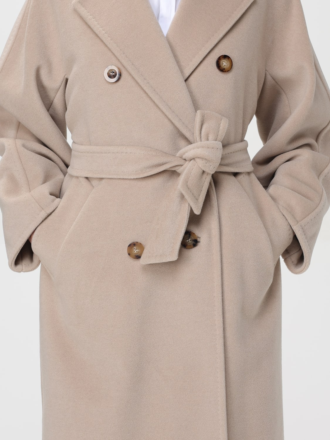 MAX MARA COAT: Coat woman Max Mara, Natural - Img 4