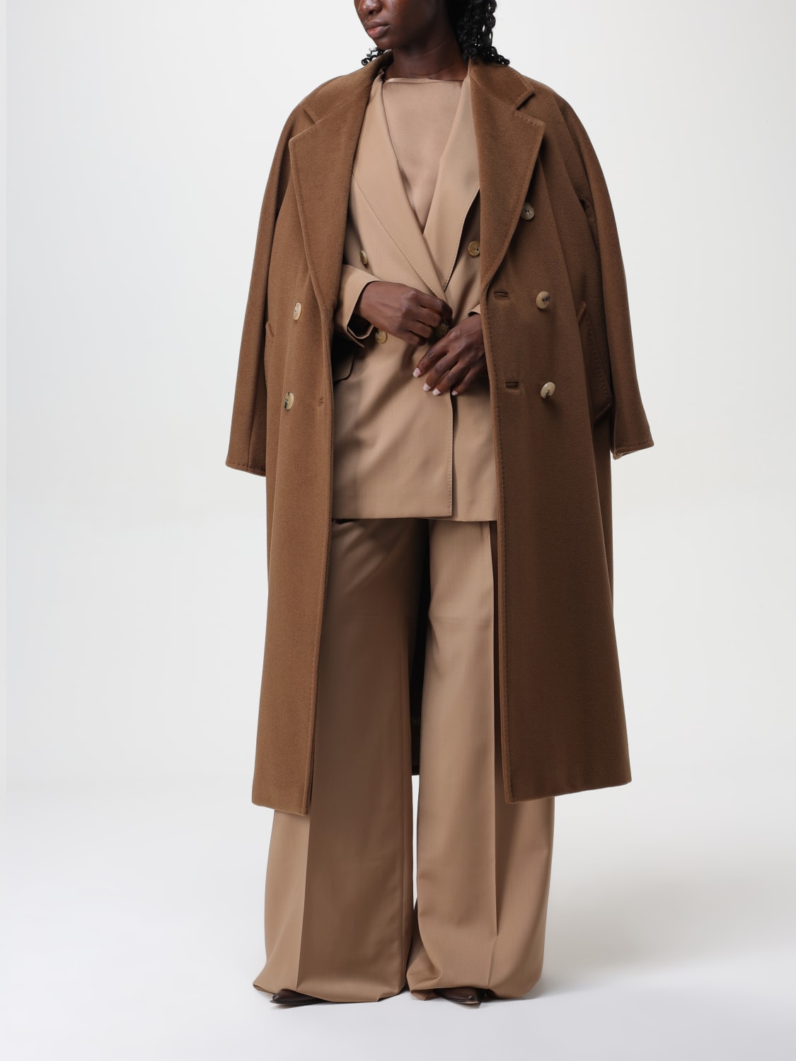 コート MAX MARA Woman Coat Leather 2511011101600 092 Leather coats Leather Woman | Max Mara