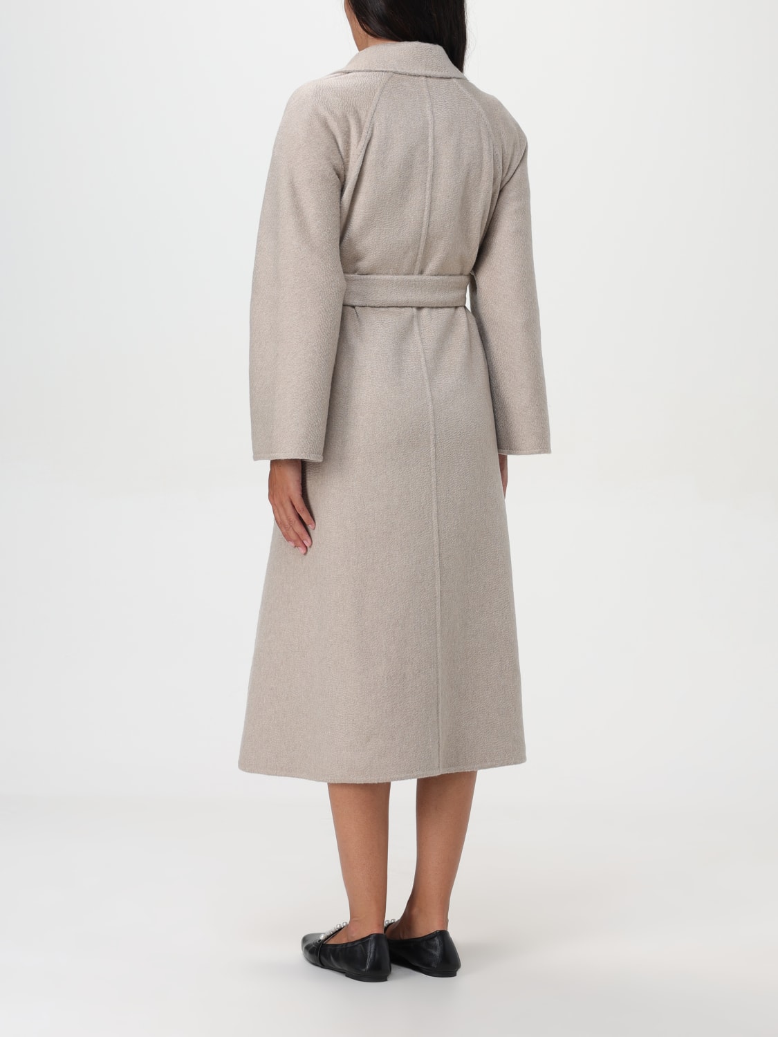 S Max Mara コート（その他） ベージュ 4214224G0009 S Max Mara☆Zurigo ウール＆カシミヤ ロングコート (S Max Mara