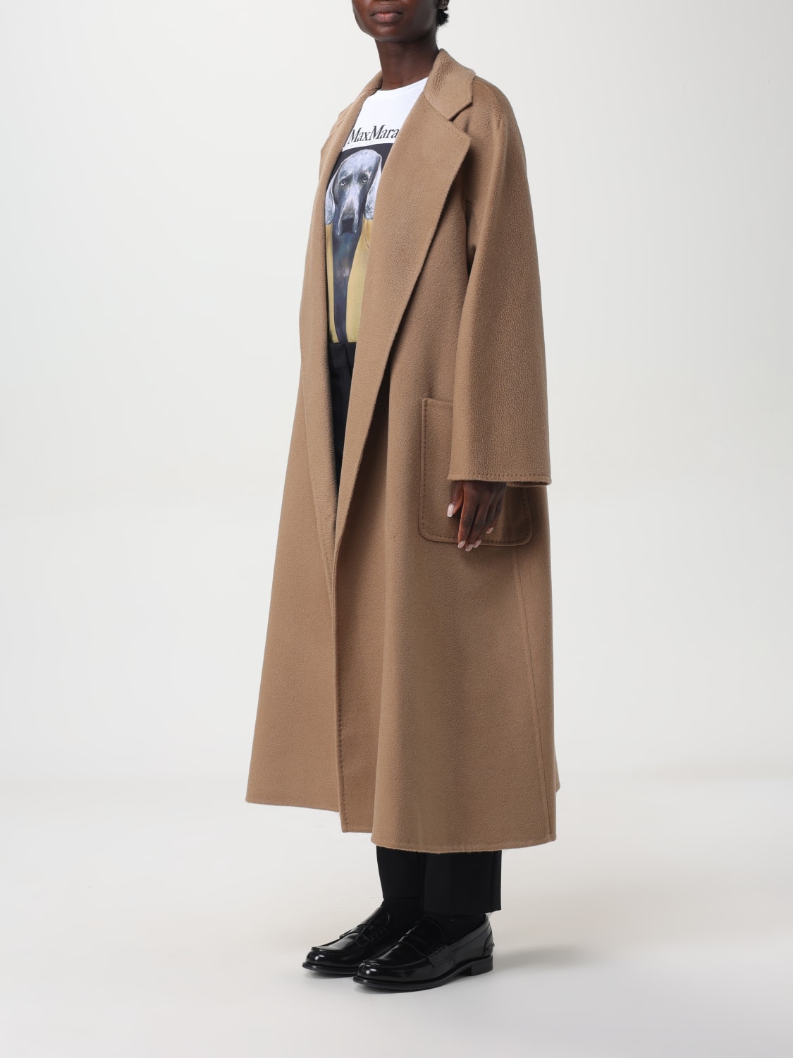 MAX MARA COAT: Coat woman Max Mara, Camel - Img 4