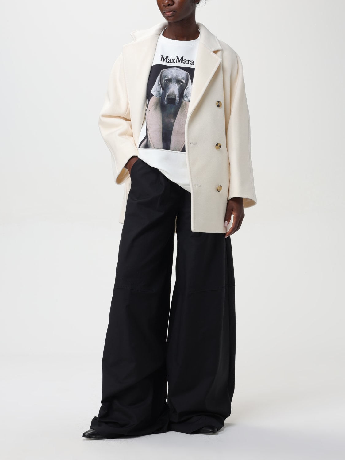 MAX MARA ABRIGO: Abrigo mujer Max Mara, Blanco - Img 2