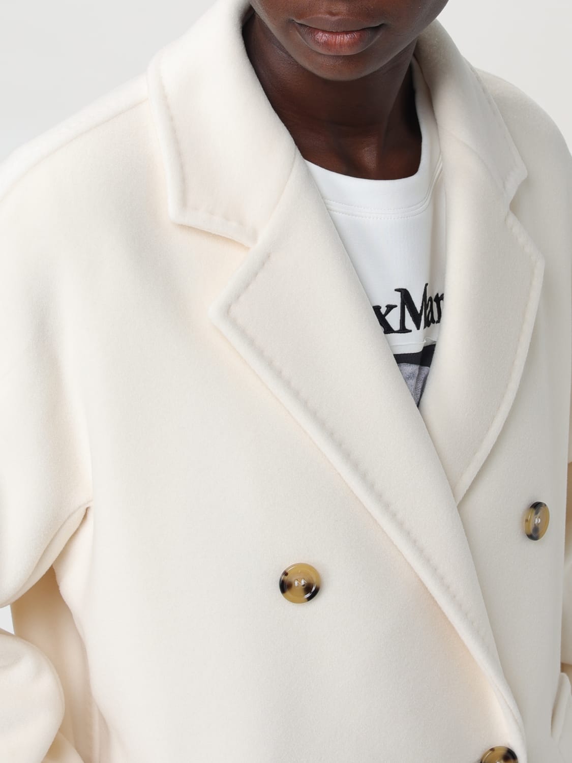 MAX MARA ABRIGO: Abrigo mujer Max Mara, Blanco - Img 5