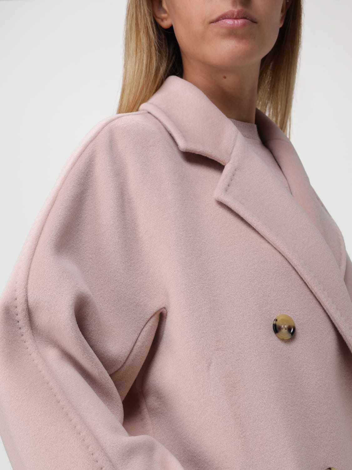 MAX MARA COAT: Coat woman Max Mara, Blush Pink - Img 5