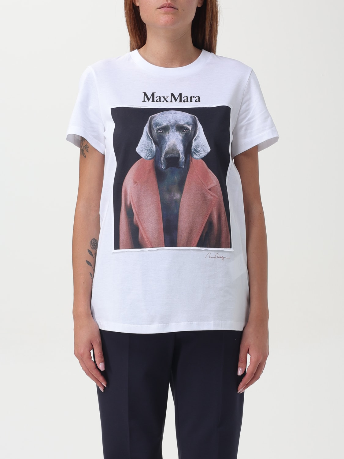 Giglio T-shirt dog-print Max Mara